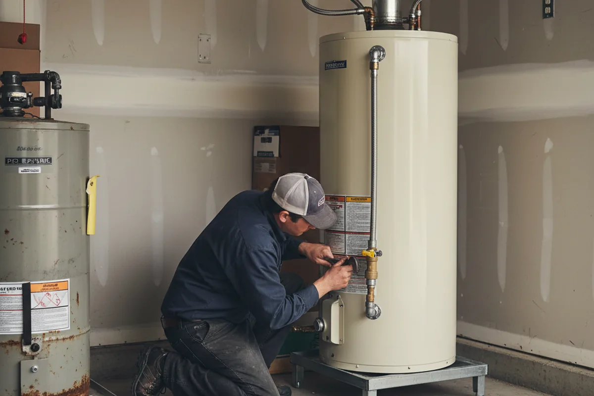 Water heater and shutoff valve replacement in Maytown